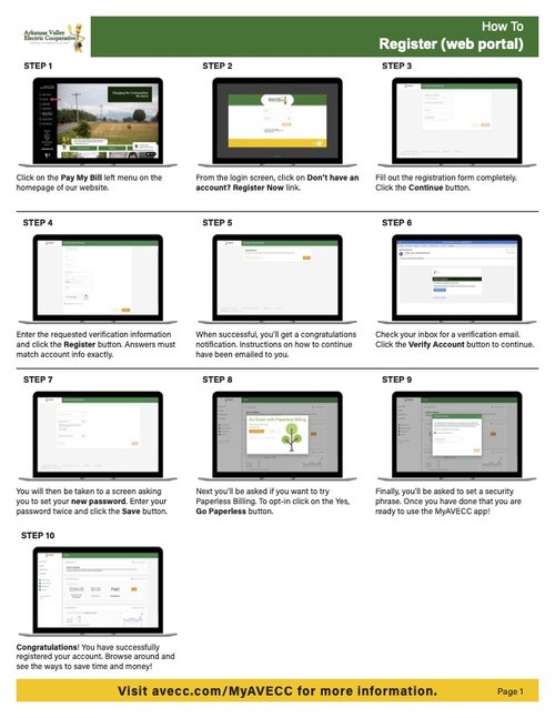 How to Register on the Web Portal