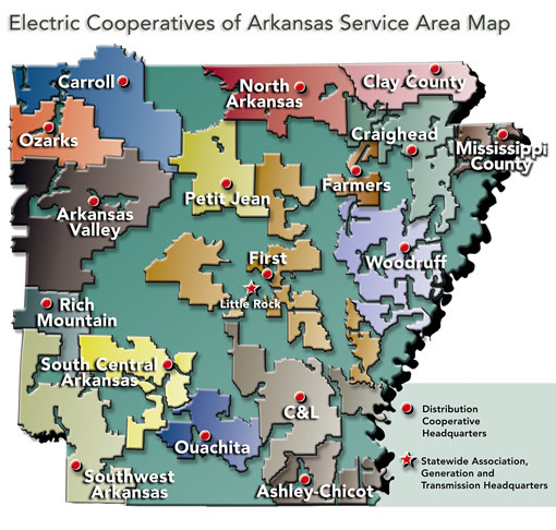 Service Area Map Arkansas Valley Electric Cooperative Corporation